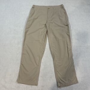 Columbia Omni-Shade Pants Men 36x30 Beige Hiking Outdoor Nylon Lightweight